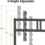 Easel Rolling TV Stand for 32-80 Inch Up
