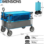 Xl Deeper Festival Trolley on Wheels 300L Larger