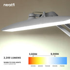 LED Desk Lamp Lumens 50CM Wide Head Dimmable