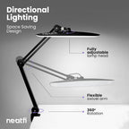 LED Desk Lamp Lumens 50CM Wide Head Dimmable