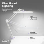 LED Desk Lamp Lumens 50CM Wide Head Dimmable
