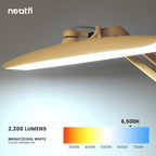 LED Desk Lamp Lumens 50CM Wide Head Dimmable