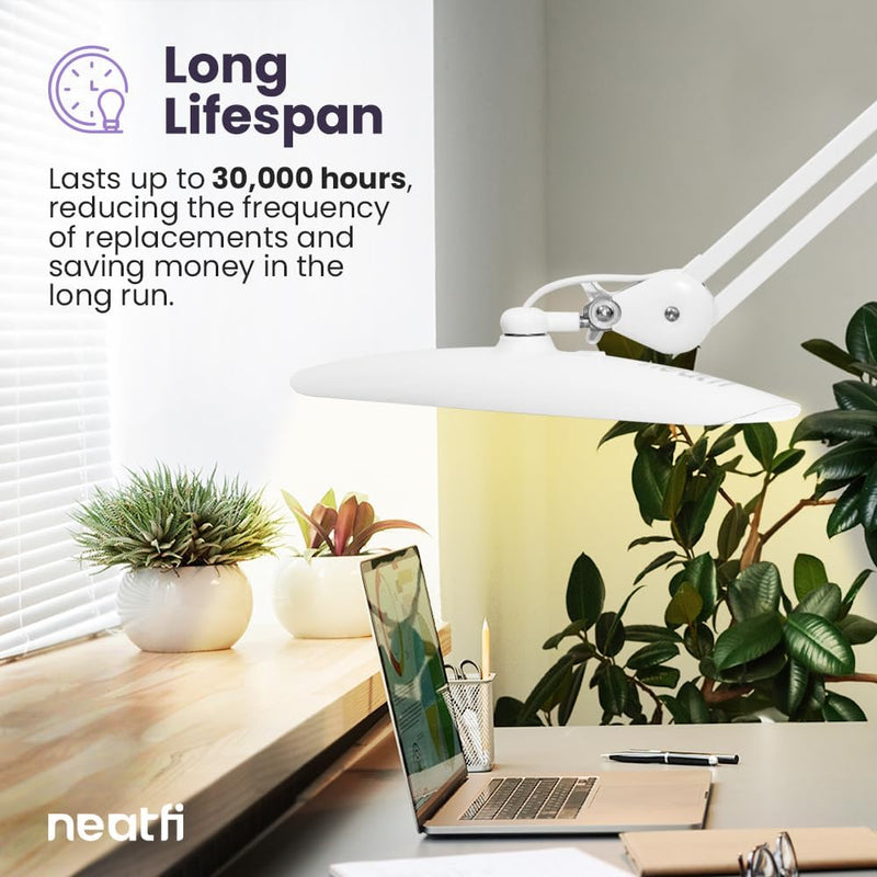 LED Desk Lamp Lumens 50CM Wide Head Dimmable