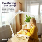 LED Desk Lamp Lumens 50CM Wide Head Dimmable