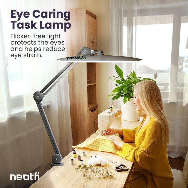 LED Desk Lamp Lumens 50CM Wide Head Dimmable
