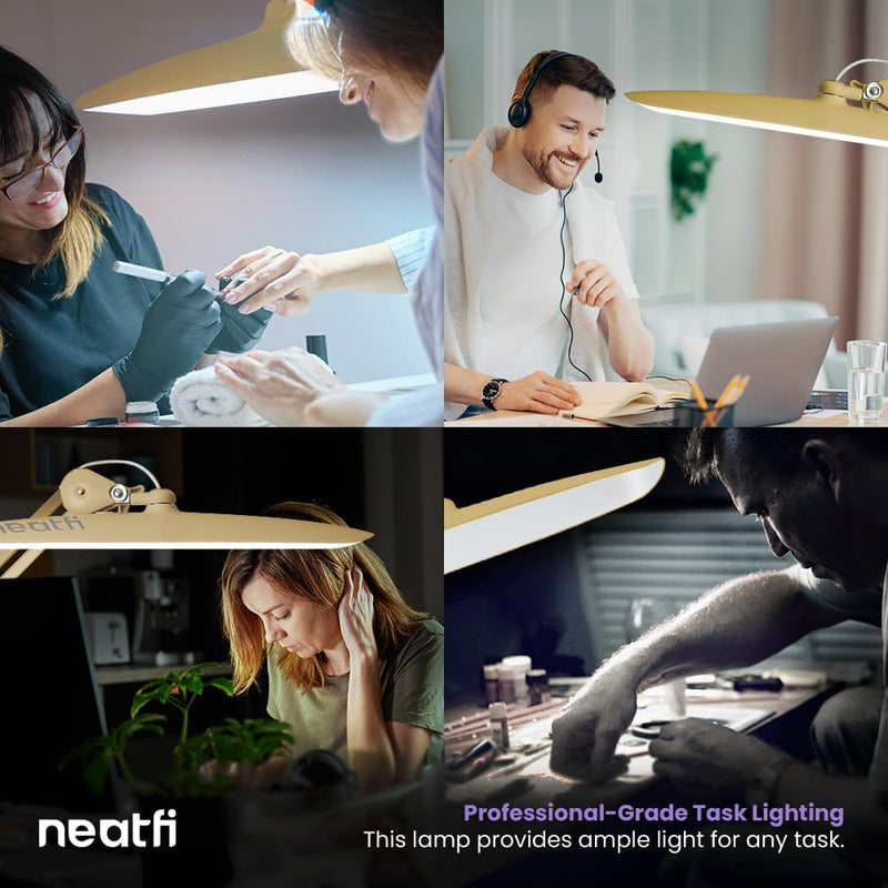 LED Desk Lamp Lumens 50CM Wide Head Dimmable