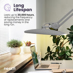 LED Desk Lamp Lumens 50CM Wide Head Dimmable