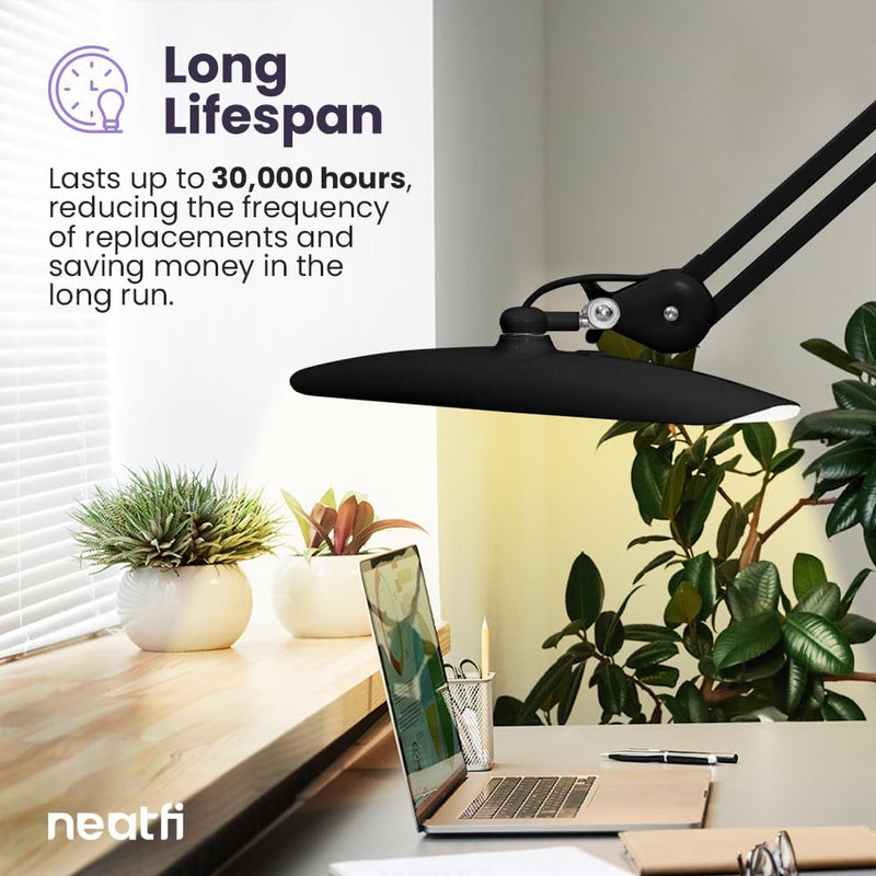 LED Desk Lamp Lumens 50CM Wide Head Dimmable
