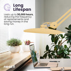 LED Desk Lamp Lumens 50CM Wide Head Dimmable