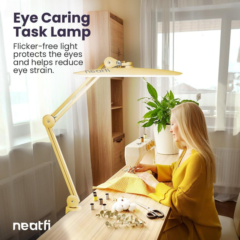 LED Desk Lamp Lumens 50CM Wide Head Dimmable