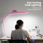 LED Desk Lamp Lumens 50CM Wide Head Dimmable
