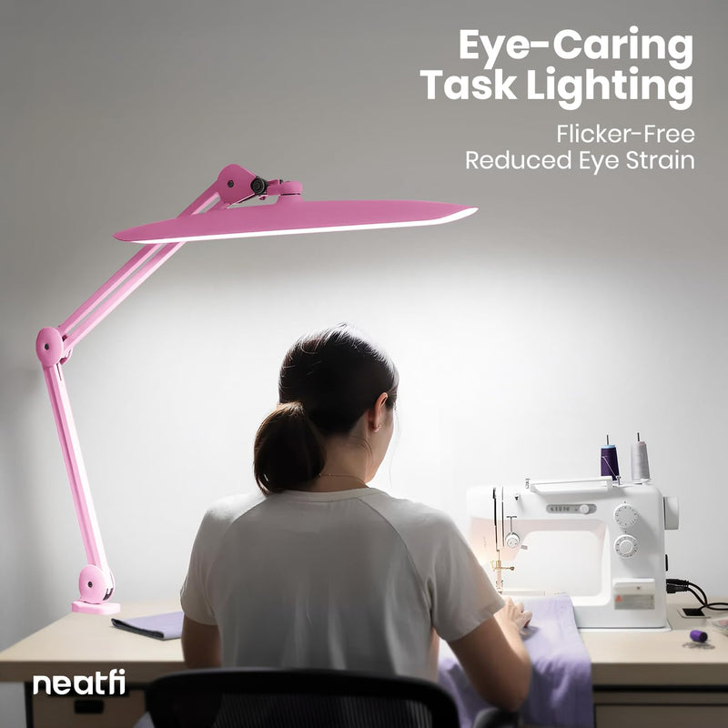 LED Desk Lamp Lumens 50CM Wide Head Dimmable