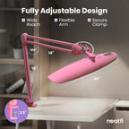 LED Desk Lamp Lumens 50CM Wide Head Dimmable