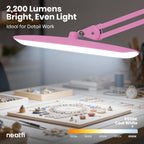 LED Desk Lamp Lumens 50CM Wide Head Dimmable