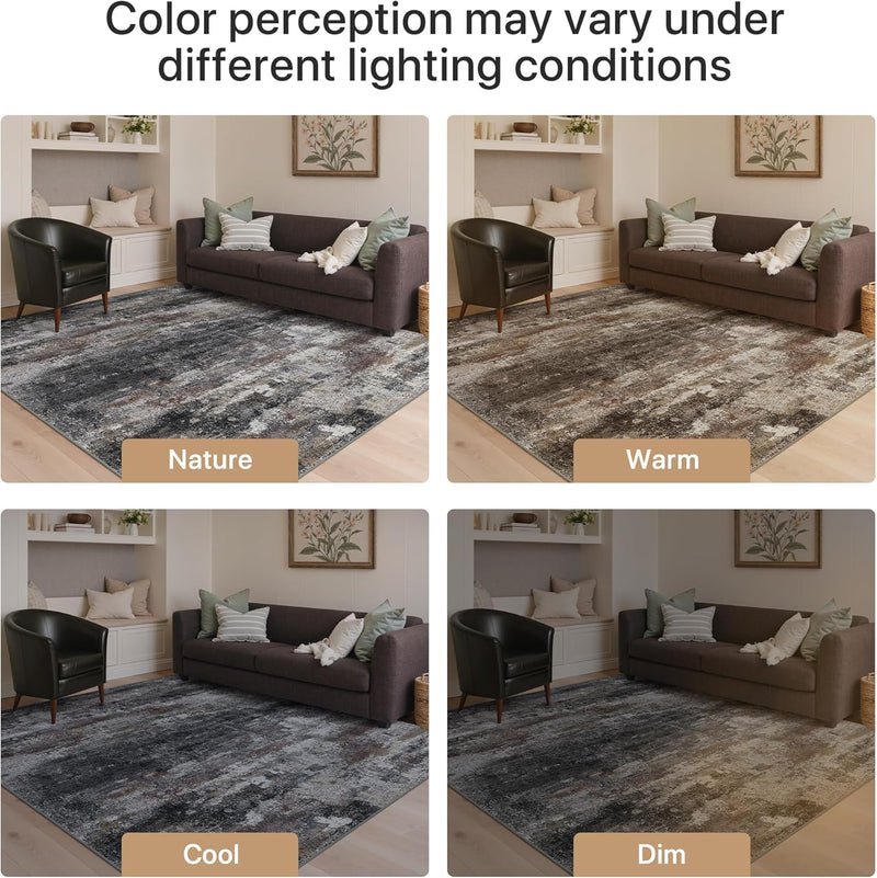 Xl Washable Rug Abstract Area Rugs