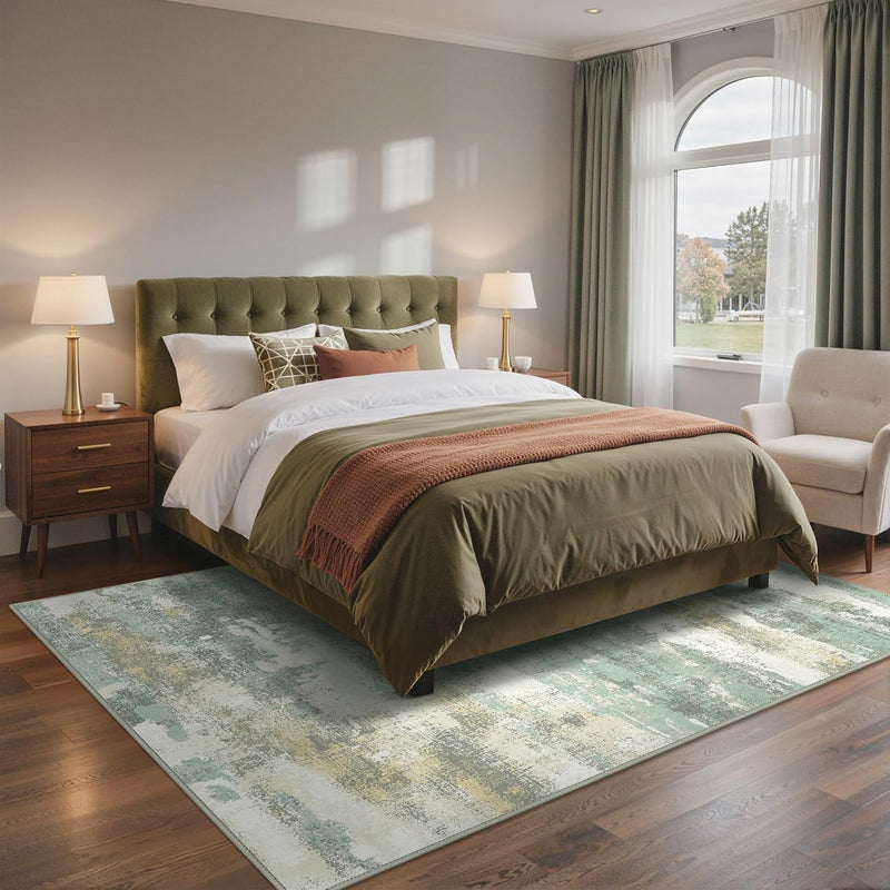 Xl Washable Rug Abstract Area Rugs