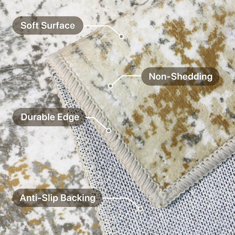 Xl Washable Rug Abstract Area Rugs