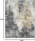 Xl Washable Rugs Abstract Area for Bedroom