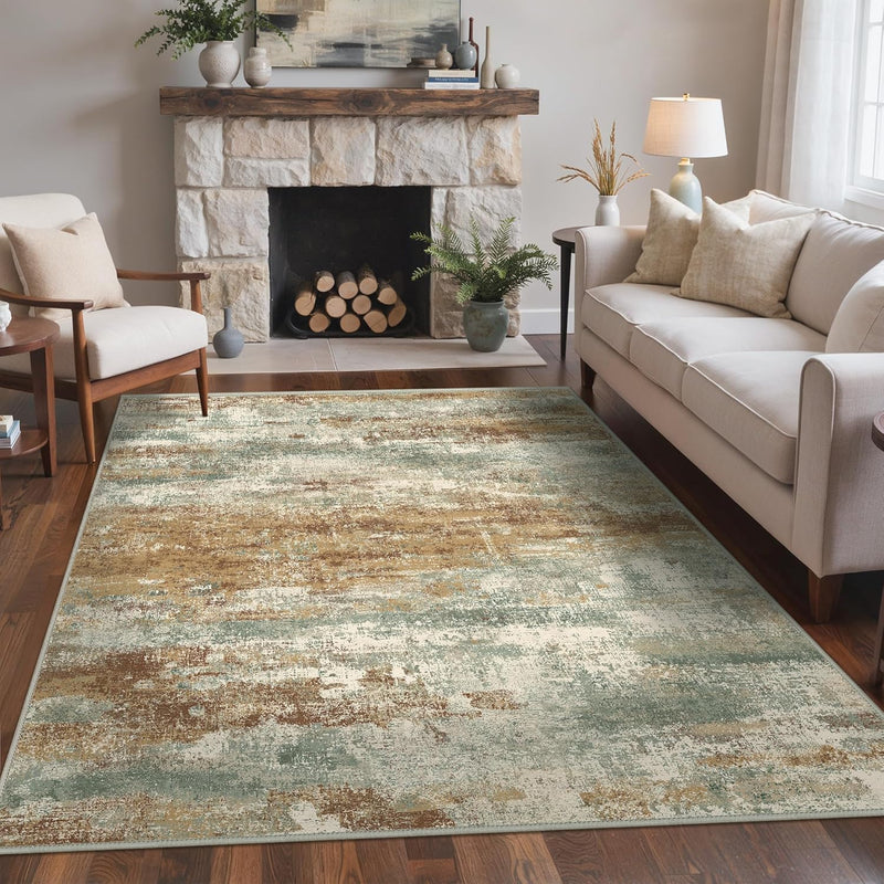 Xl Washable Rug Abstract Area Rugs