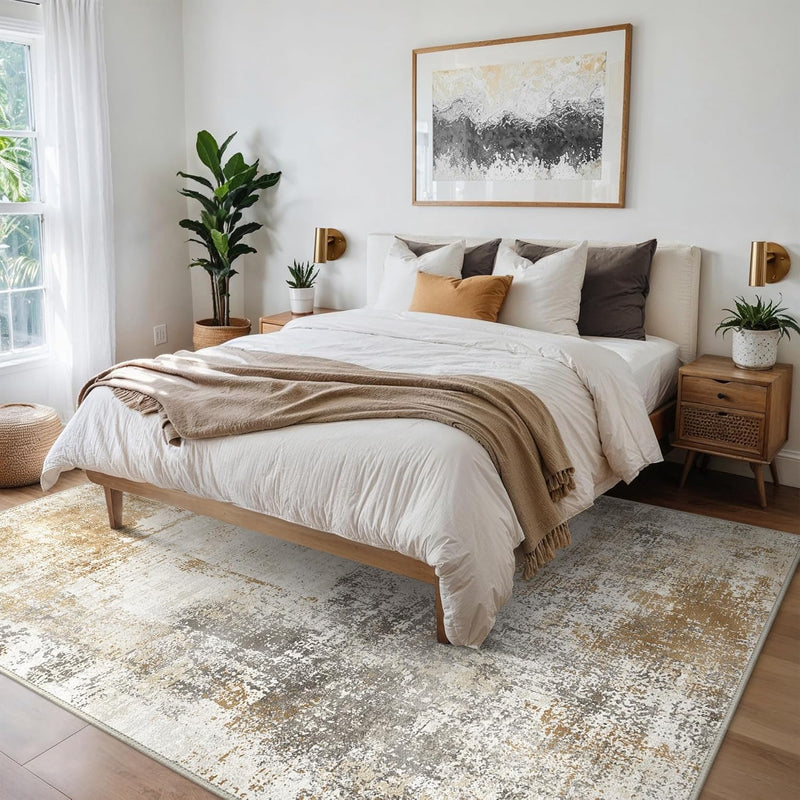 Xl Washable Rug Abstract Area Rugs