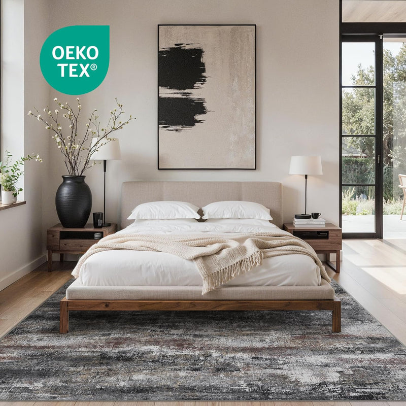 Xl Washable Rug Abstract Area Rugs