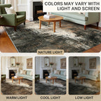 Xl Washable Rugs Abstract Area for Bedroom