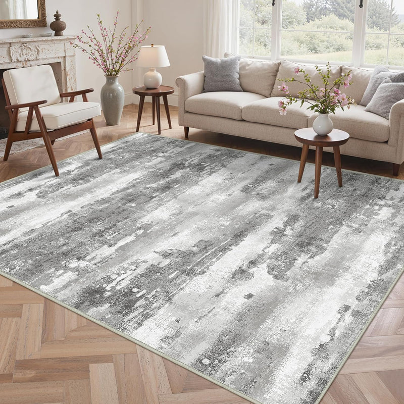Xl Washable Rug Abstract Area Rugs