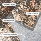 Xl Washable Rugs Abstract Area for Bedroom
