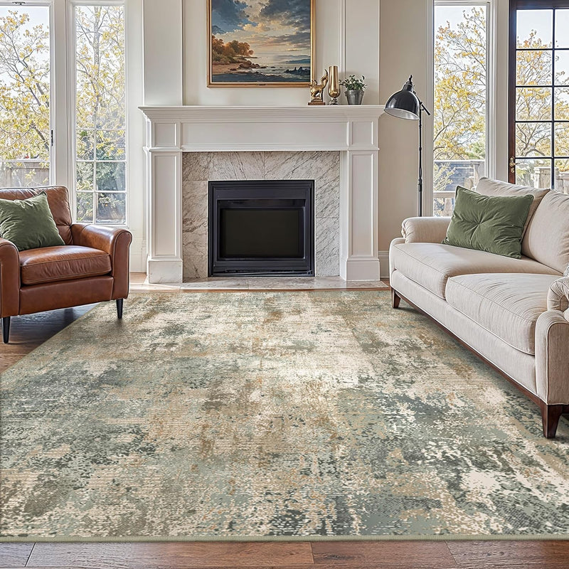 Xl Washable Rug Abstract Area Rugs