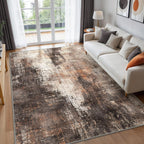 Xl Washable Rugs Abstract Area for Bedroom