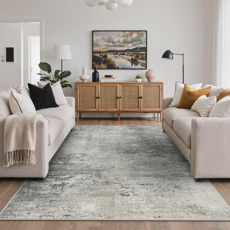 Xl Washable Rug Abstract Area Rugs