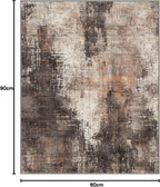 Xl Washable Rugs Abstract Area for Bedroom