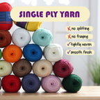 Yarn for Crocheting Soft Beginner Easy-To-See Stitches 24