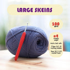 Yarn for Crocheting Soft Beginner Easy-To-See Stitches 24