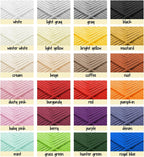 Yarn for Crocheting Soft Beginner Easy-To-See Stitches 24