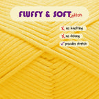 Yarn for Crocheting Soft Beginner Easy-To-See Stitches 24