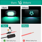 Yilaie RGB LED Rock Lights 4pcs Underglow Light