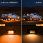 Yilaie RGB LED Rock Lights 4pcs Underglow Light