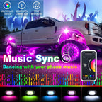 Yilaie RGB LED Rock Lights 4pcs Underglow Light