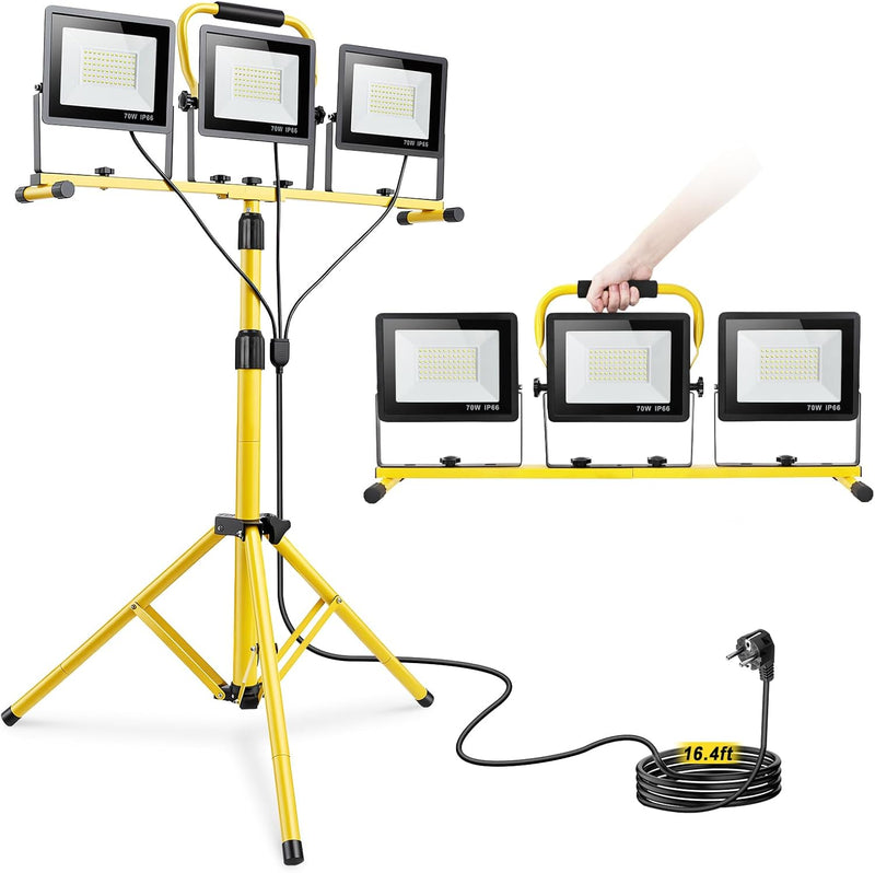LED Work Light with Tripod 21000lm 3 Adjustable