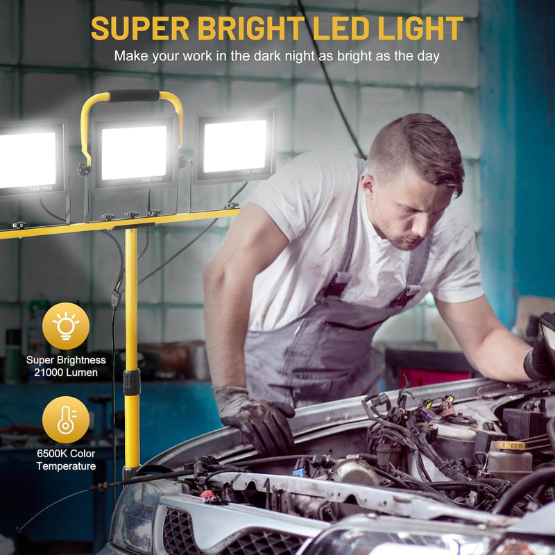 LED Work Light with Tripod 21000lm 3 Adjustable