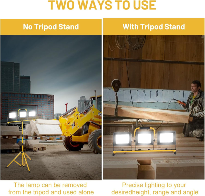 LED Work Light with Tripod 21000lm 3 Adjustable
