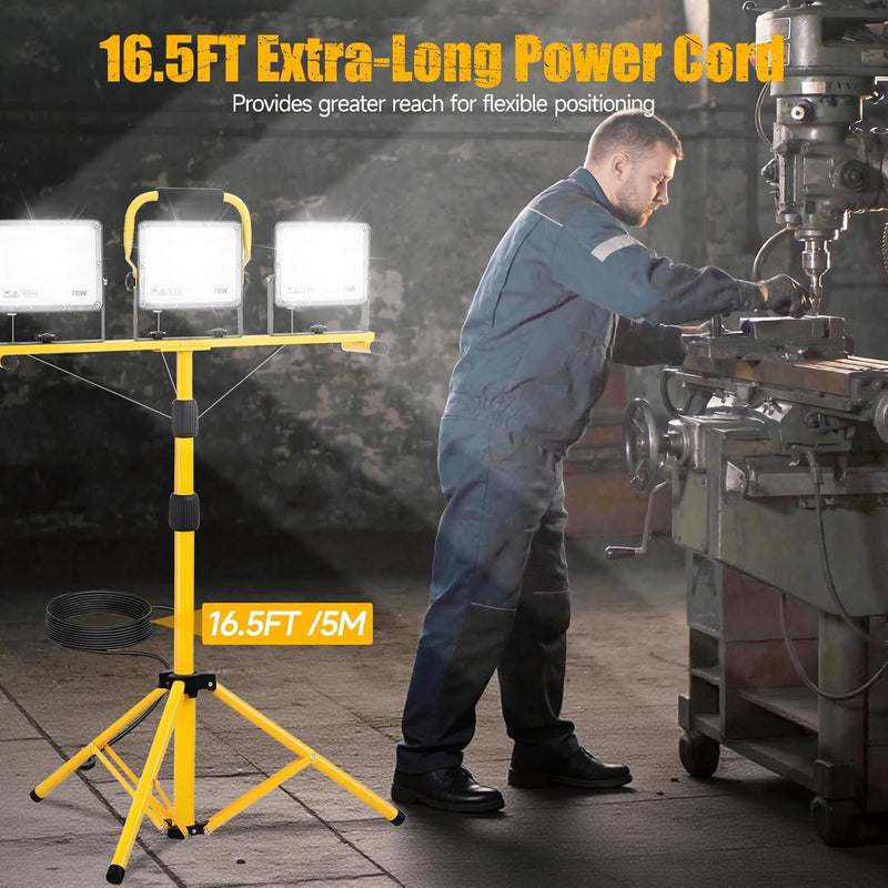 LED Work Light with Tripod 21000lm 3 Adjustable