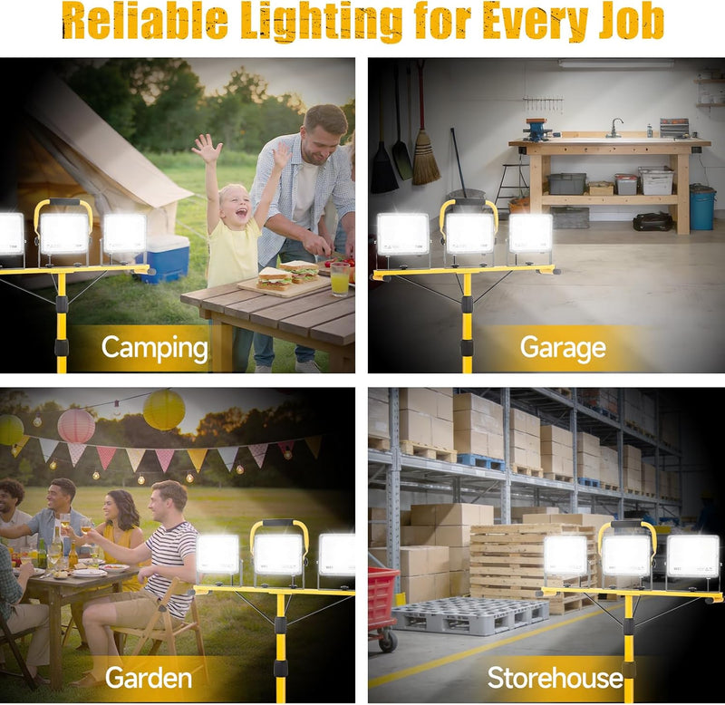 LED Work Light with Tripod 21000lm 3 Adjustable