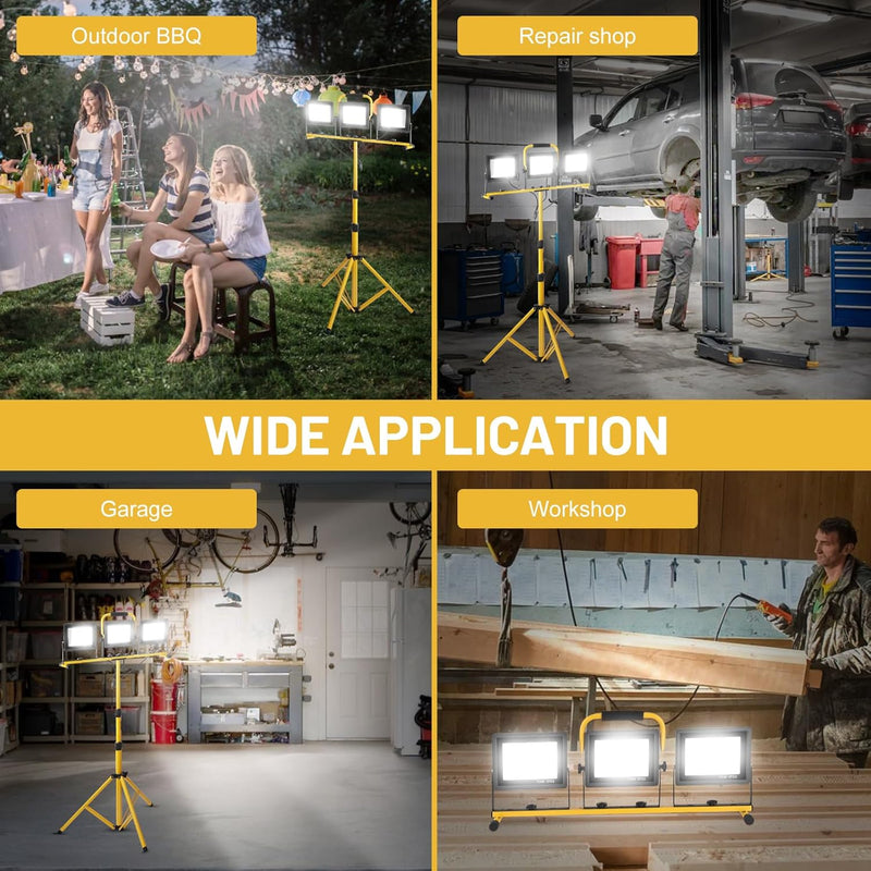 LED Work Light with Tripod 21000lm 3 Adjustable