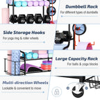 Yoga Mat Storage Racks Home Gym Rack
