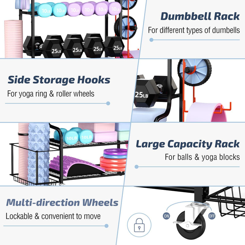 Yoga Mat Storage Racks Home Gym Rack
