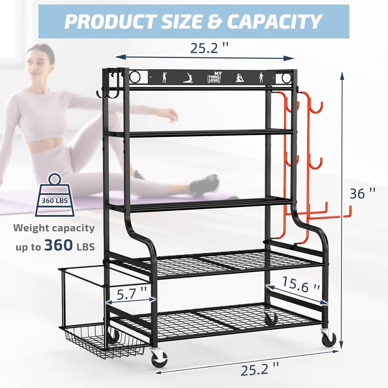 Yoga Mat Storage Racks Home Gym Rack