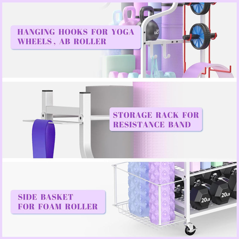 Yoga Mat Storage Racks Home Gym Rack