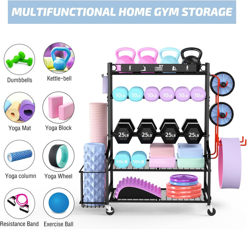 Yoga Mat Storage Racks Home Gym Rack